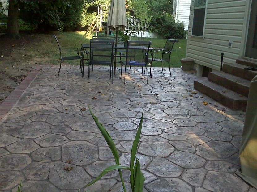 Clarke County VA Stamped Concrete Patio